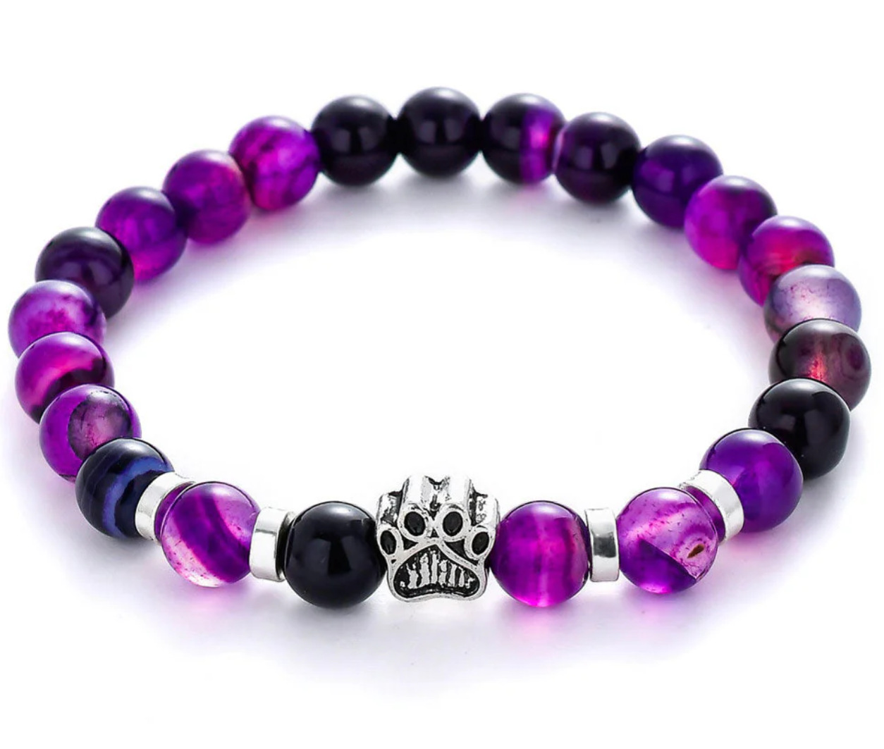 Dog Paw Bead Bracelet