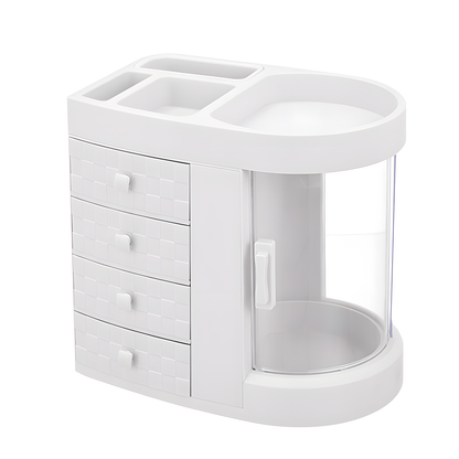 Rotating Makeup Organizer With Drawers