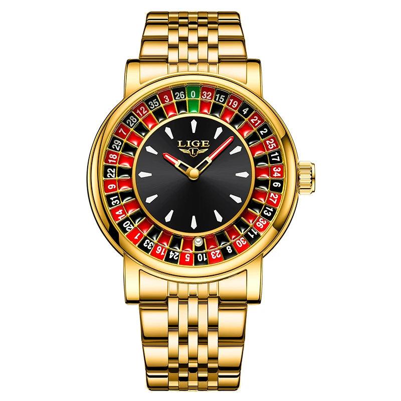 LIGE Roulette Dial Watch
