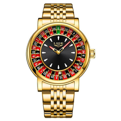 LIGE Roulette Dial Watch