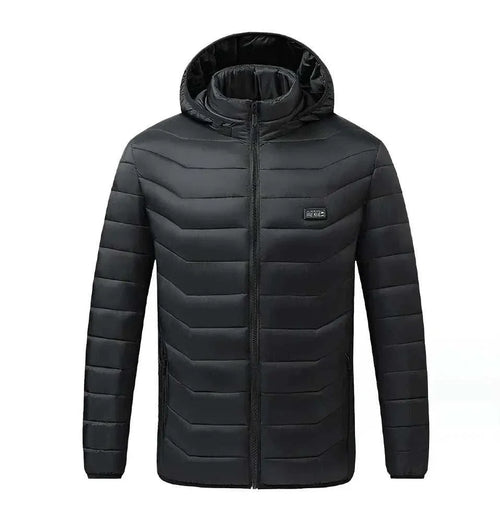 mens waterproof heated jacket with adjustable heat settings